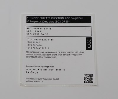Case (51662131138 Atropine Case Label)